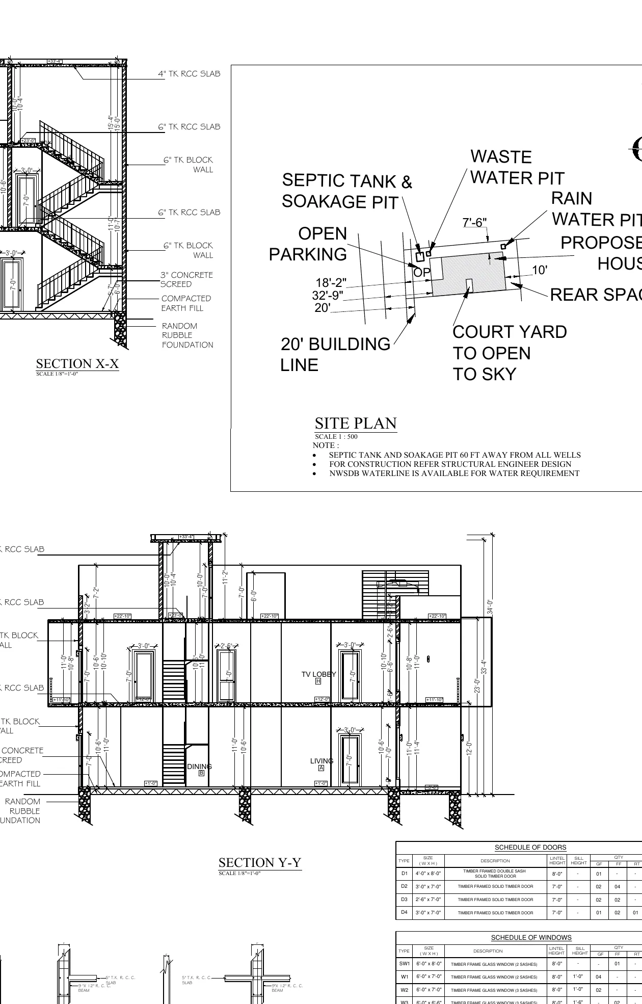 10 perch Wattala house plan case study by Structa Engineering - figure 9