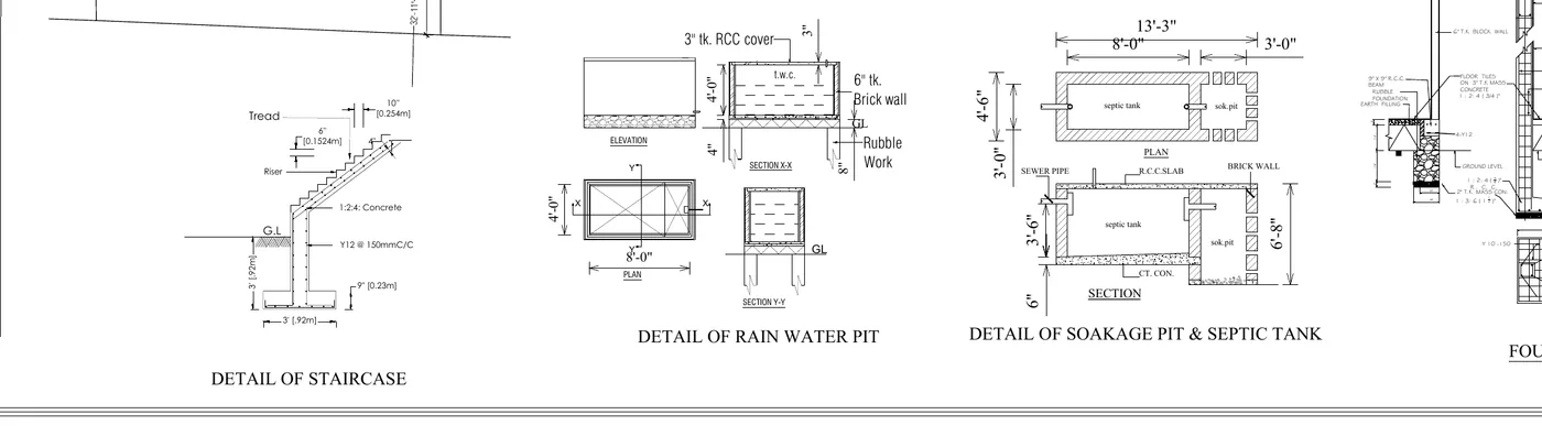 10 perch Wattala house plan case study by Structa Engineering - figure 14