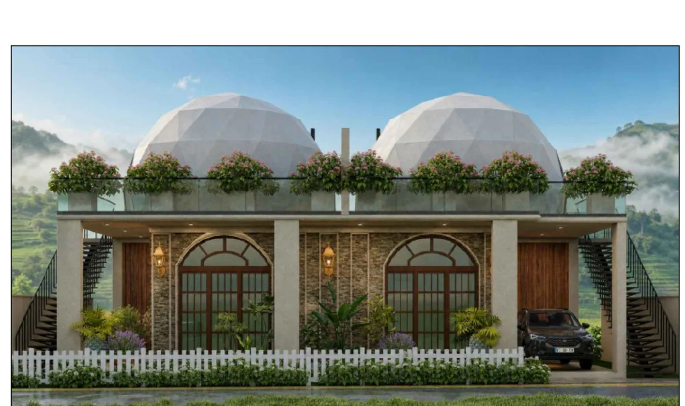 Geodesic dome mini-resort design in Badulla, Sri Lanka by Structa Engineering