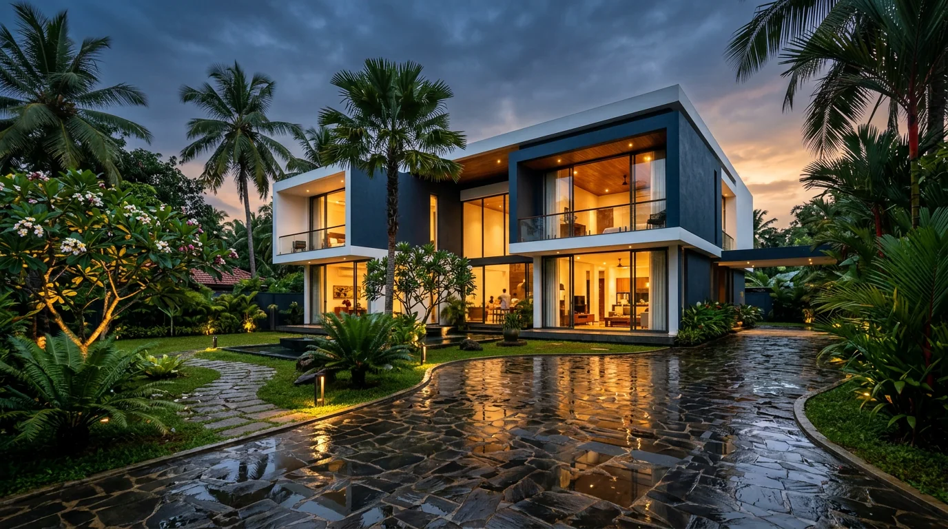 Completed Structa residence in Sri Lanka