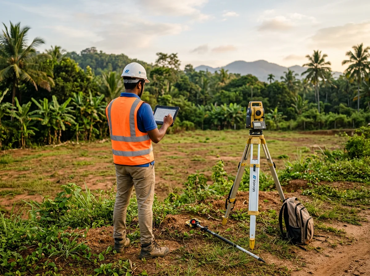 Site survey for a Sri Lankan house-design project