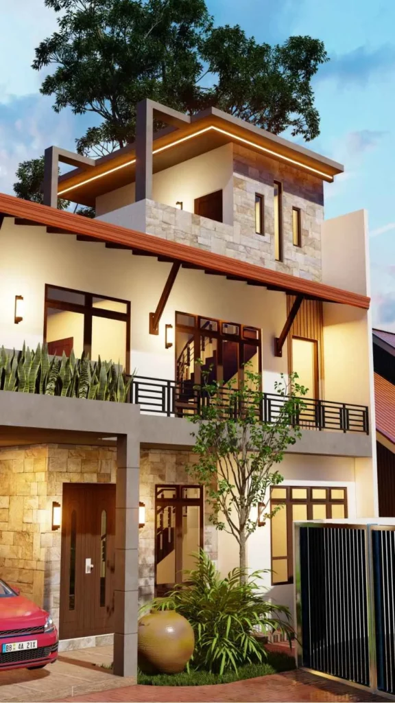 6 Perch House Design in Homagama: How 3,357 sq ft Was Fitted Onto a 6.5 Perch Lot at Diyagama by Structa Engineering