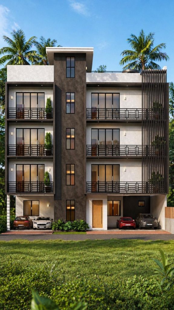 Five Storey Tropical Apartment Residence Design for Nugegoda — image-led architectural design reference by Structa Engineering