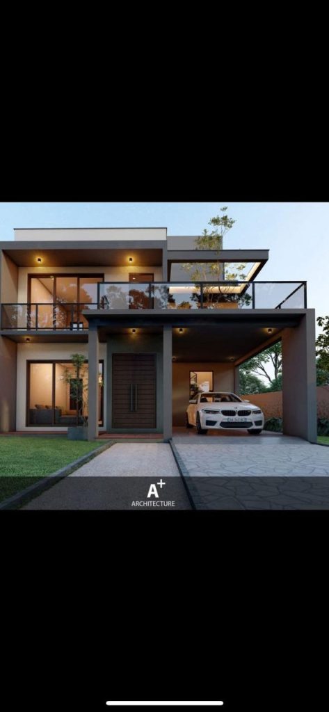 Grand Multi Storey Gable Residence Design for Kurunegala — Arrival View — image-led architectural design reference by Structa Engineering