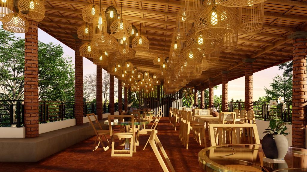 Open Air Tropical Dining Pavilion Design for Bambalapitiya — image-led architectural design reference by Structa Engineering