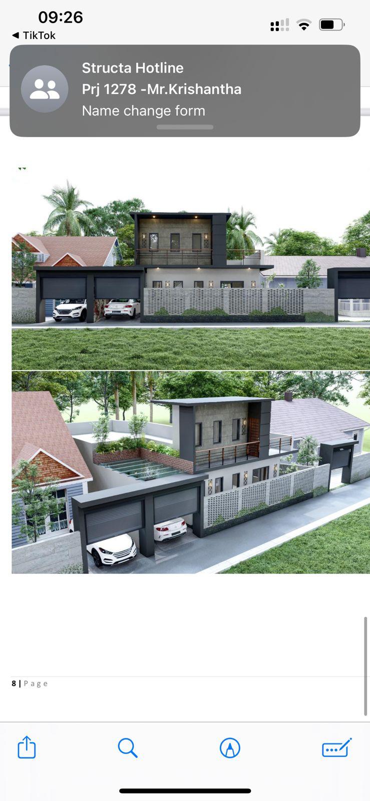 Residential Facade Study Board Design for Nittambuwa exterior house design by Structa Engineering