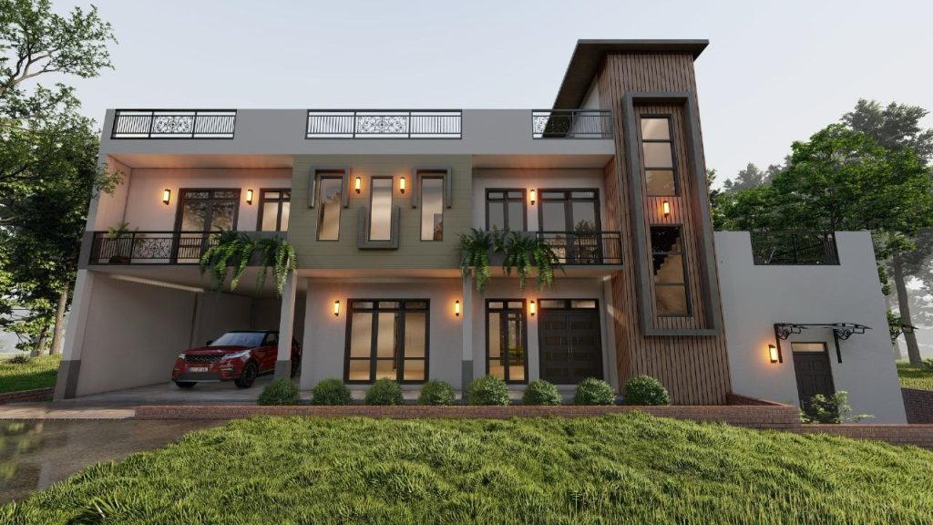Three Storey Modern Family Residence Design for Minuwangoda — image-led architectural design reference by Structa Engineering