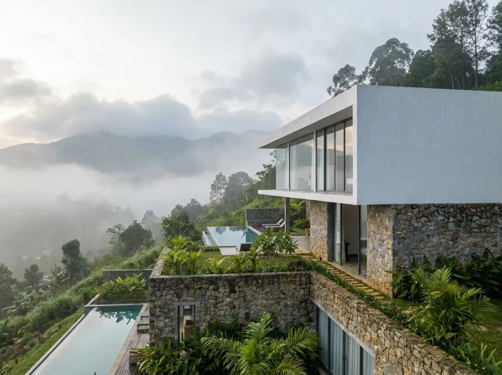 Hill Country Split Level Design for Kandy — image-led architectural design reference by Structa Engineering