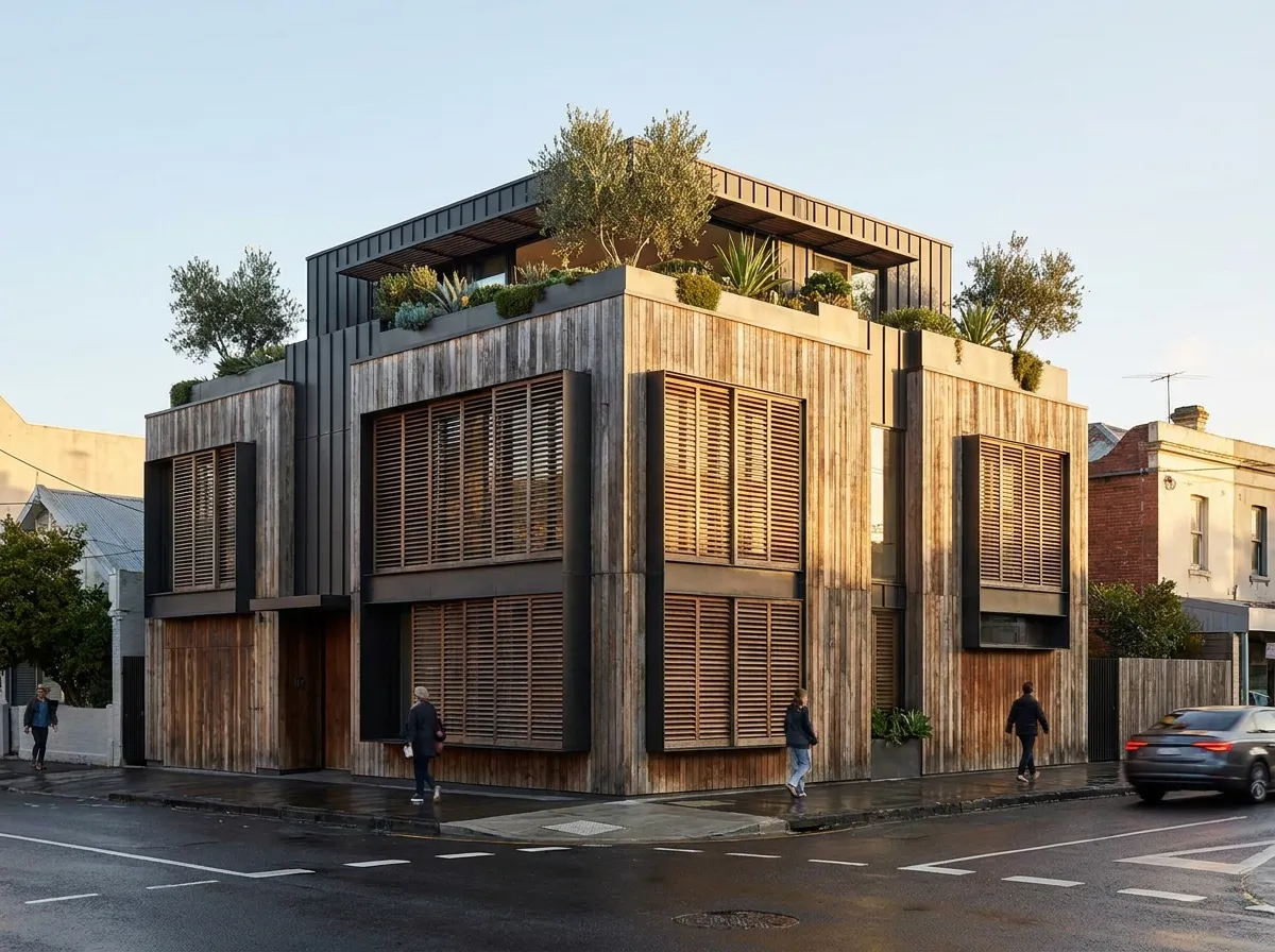 Corner Plot Residence Design for Negombo exterior house design by Structa Engineering