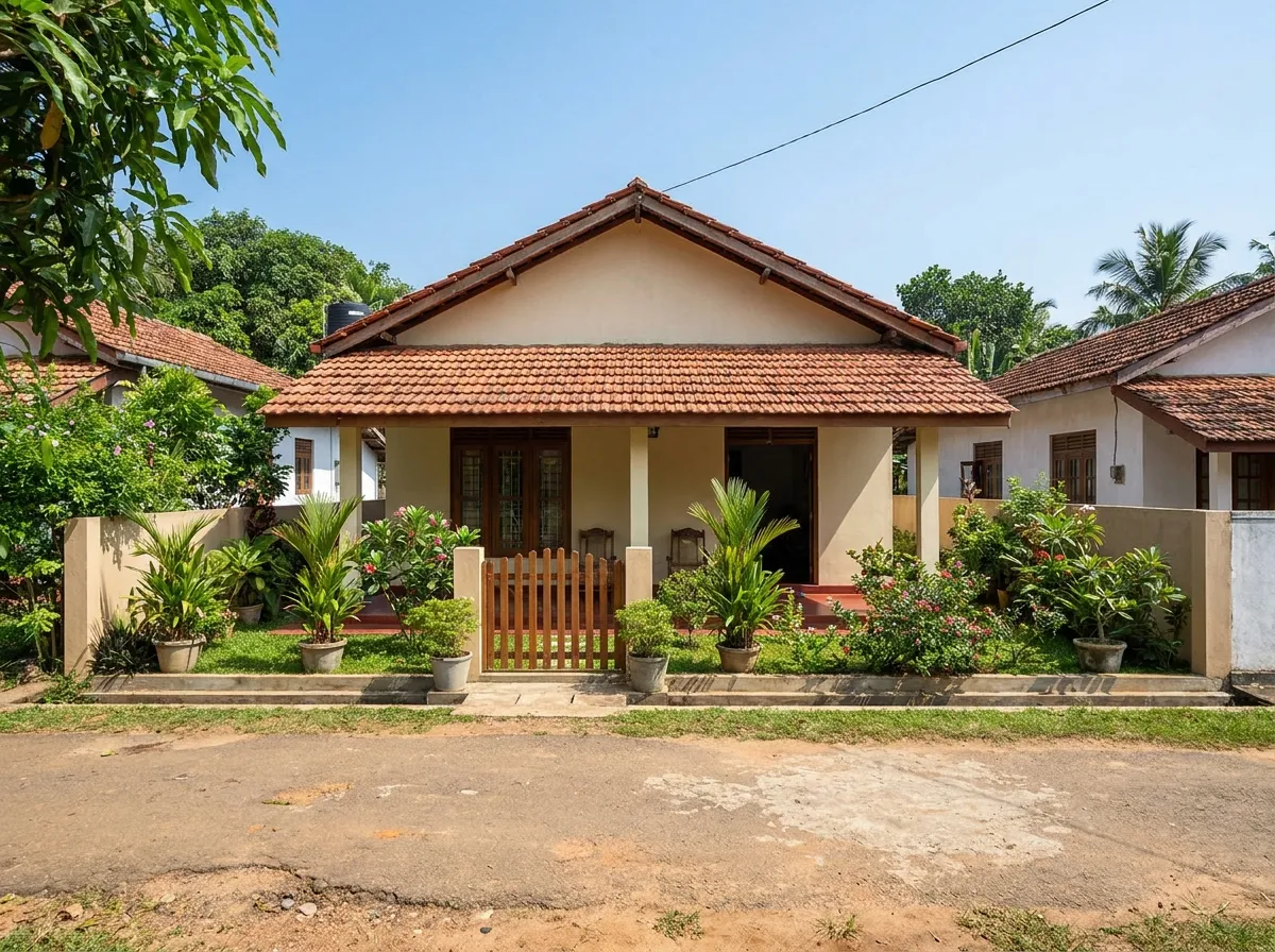 Affordable Single Storey Home Design for Panadura exterior house design by Structa Engineering