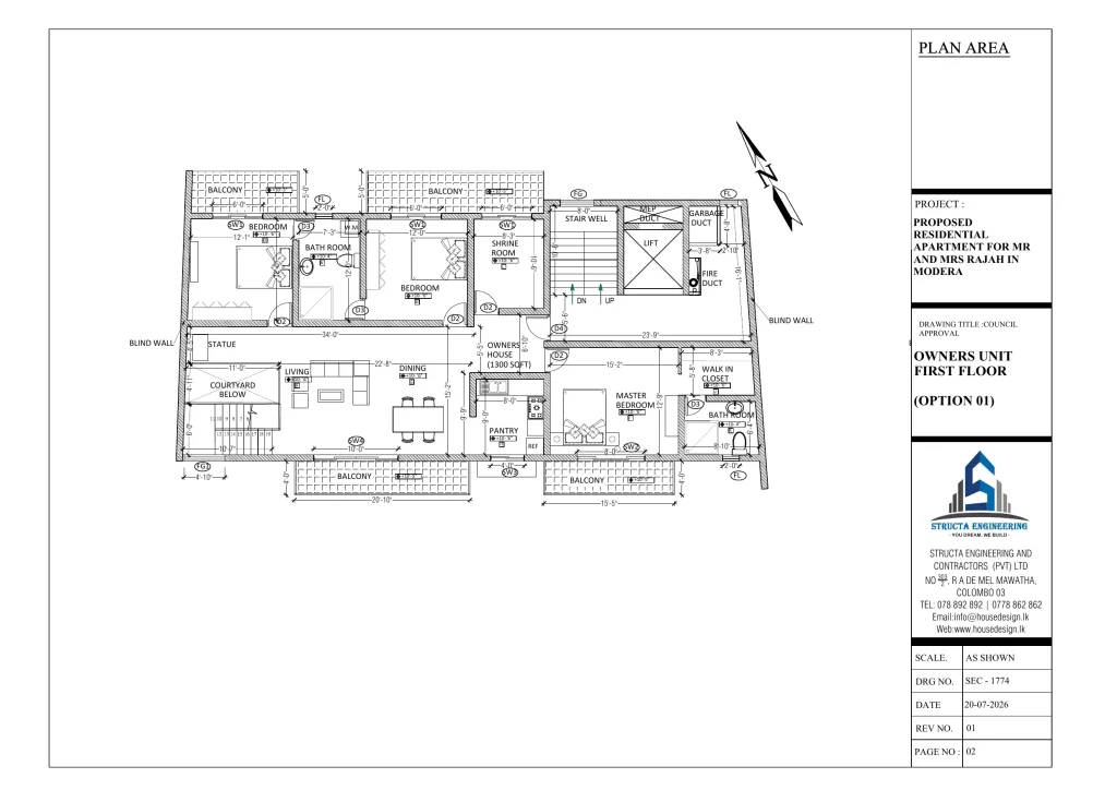 First floor — option 1