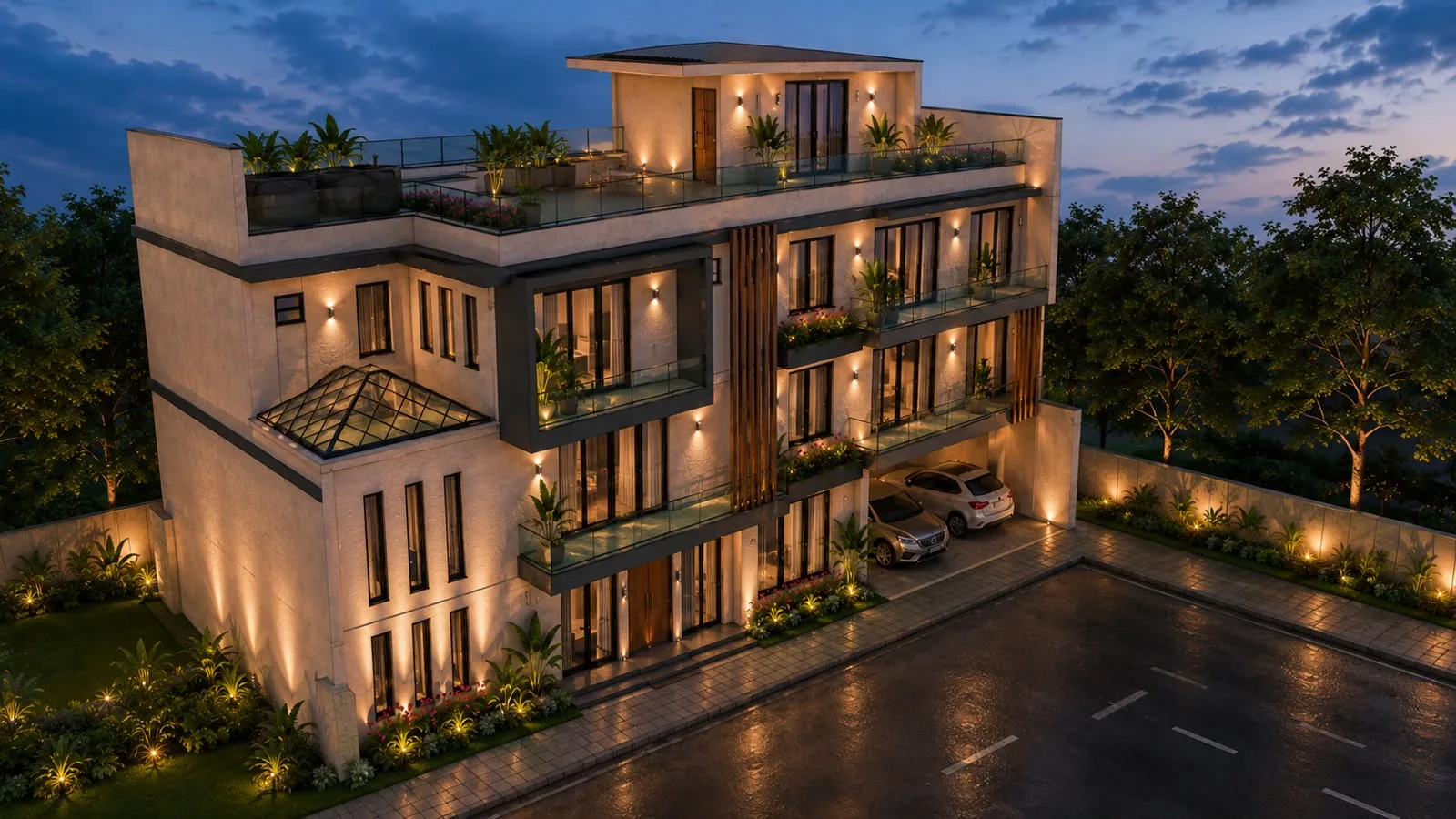 Rajah residence, Modera