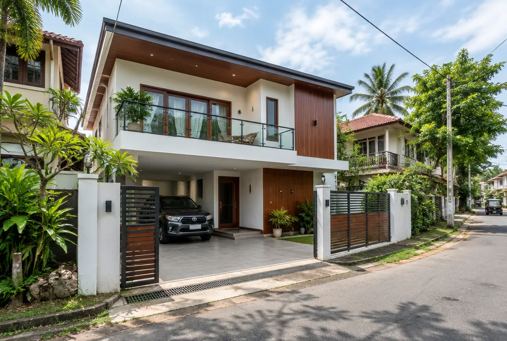 Modern Family Home Design for Maharagama exterior house design by Structa Engineering