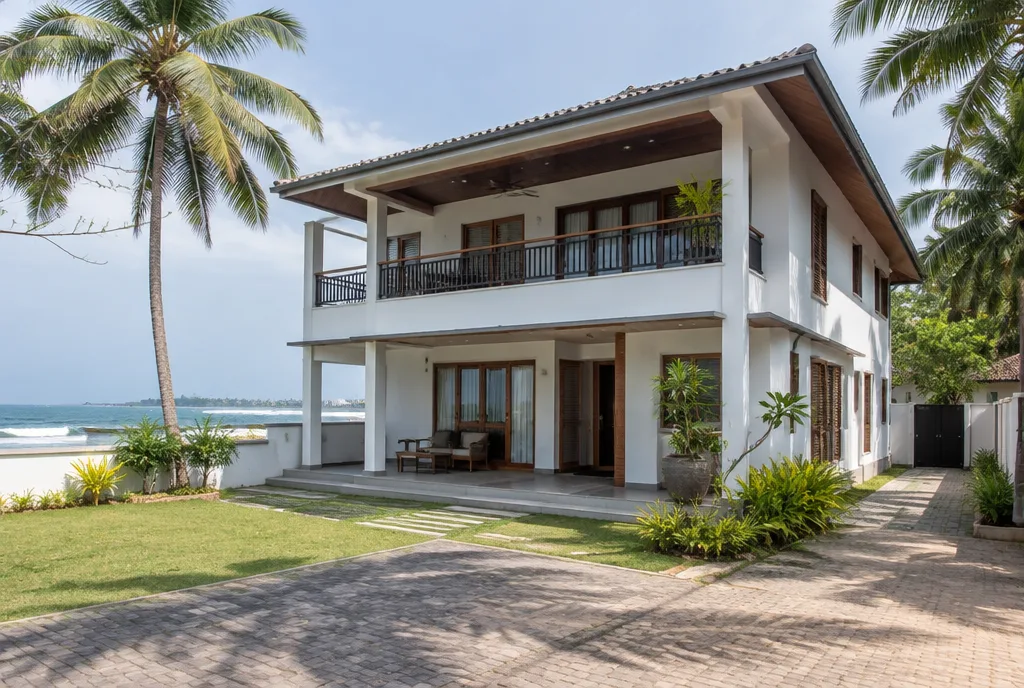 Coastal Family House Design for Ratmalana exterior house design by Structa Engineering