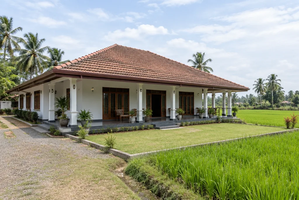 Paddy View Home Design for Minuwangoda exterior house design by Structa Engineering