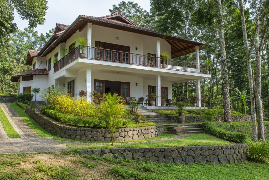Hillside Home Design for Nittambuwa exterior house design by Structa Engineering