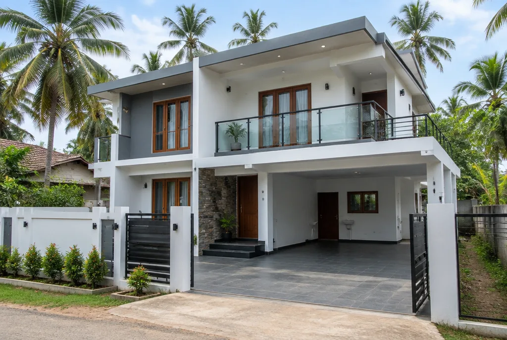 Modern Family Home Design for Pannala exterior house design by Structa Engineering