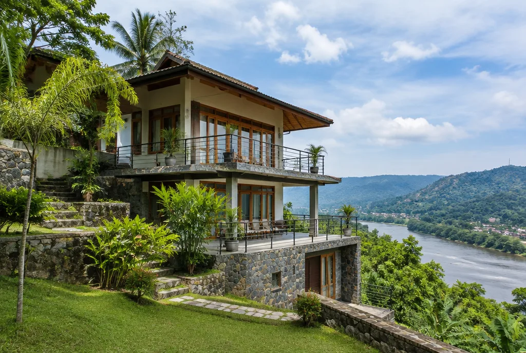 Riverside Hill Home Design for Katugastota exterior house design by Structa Engineering