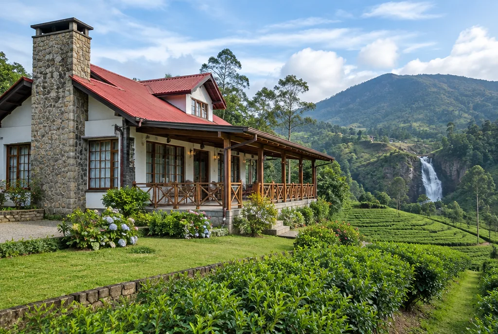 Tea Estate Bungalow Design for Talawakele exterior house design by Structa Engineering