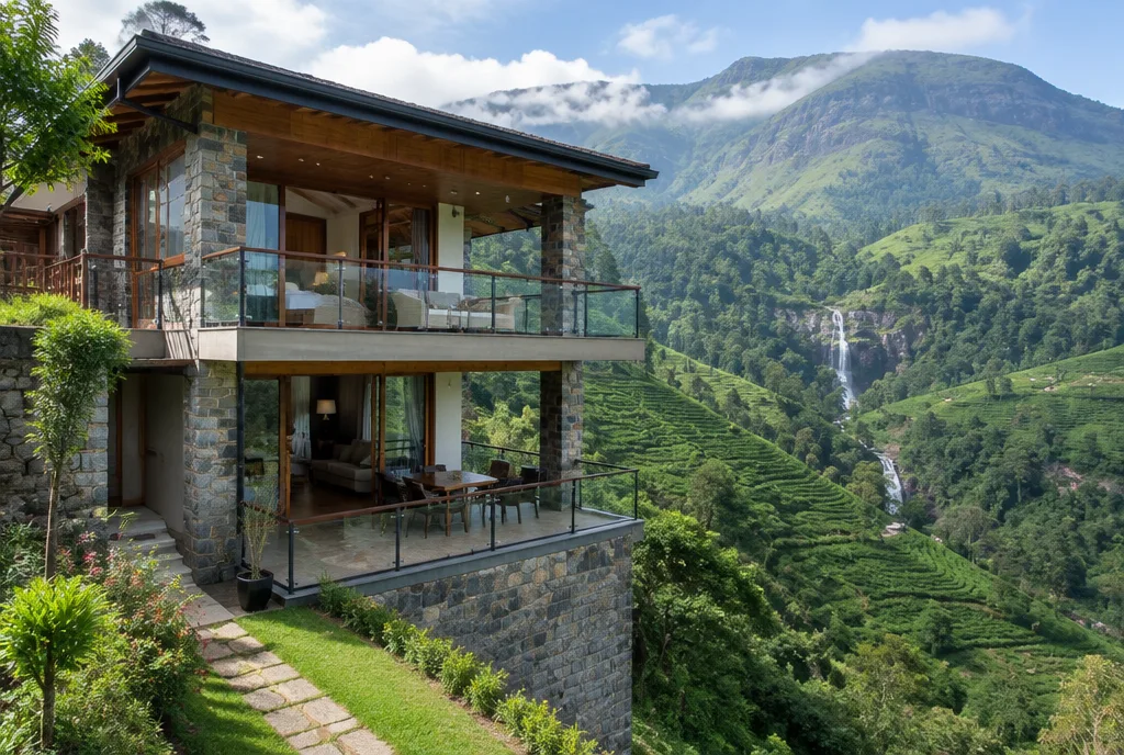 Mountain Retreat Design for Ramboda exterior house design by Structa Engineering