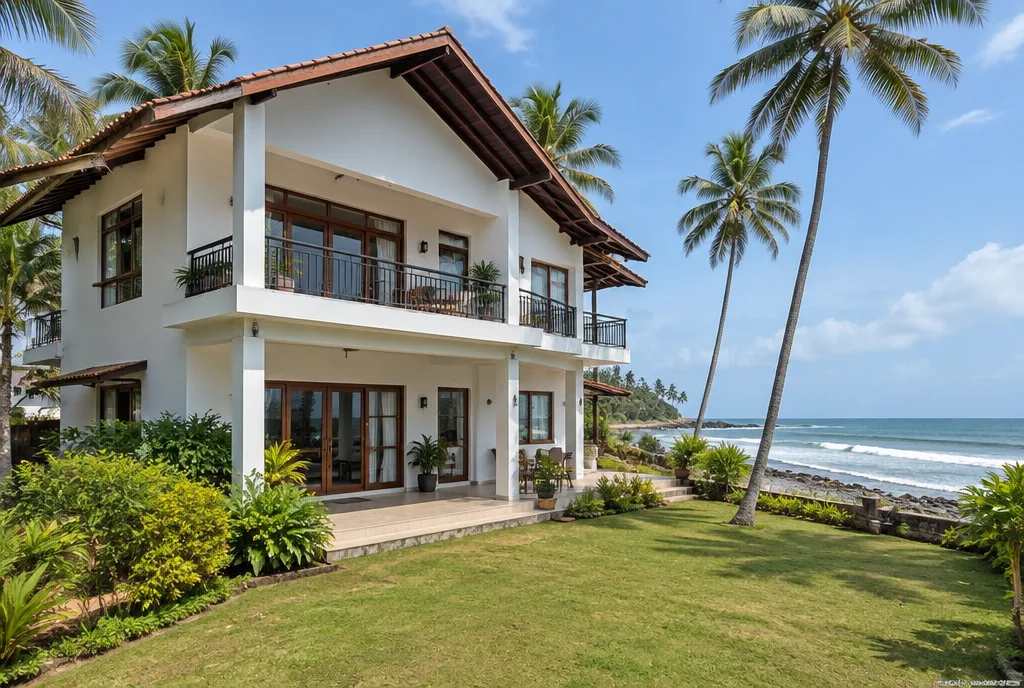 Coastal Family House Design for Habaraduwa exterior house design by Structa Engineering