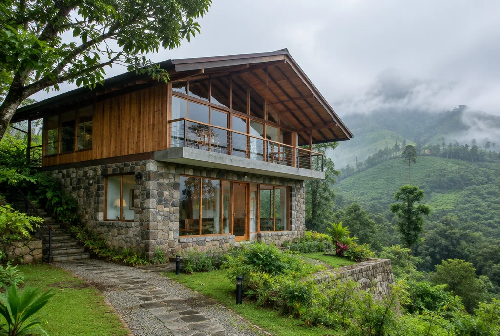 Sinharaja Retreat Design for Deniyaya, Sri Lanka — illustrative house design reference