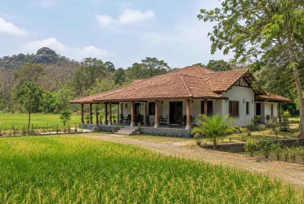 Farm Home Design for Buttala exterior house design by Structa Engineering
