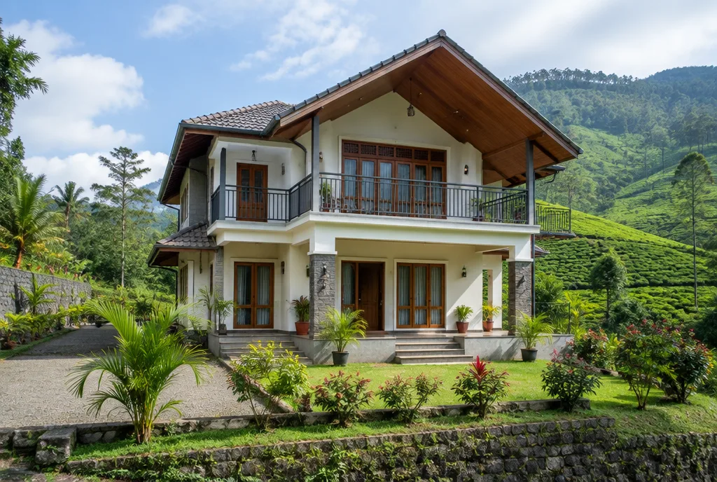 Hill Family Home Design for Balangoda exterior house design by Structa Engineering