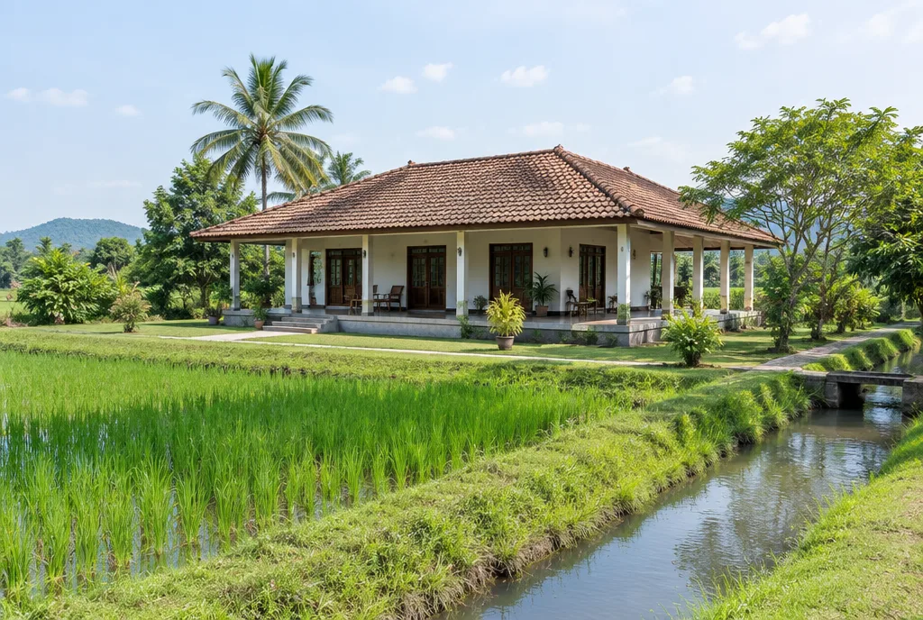 Walawe Plains Home Design for Embilipitiya exterior house design by Structa Engineering