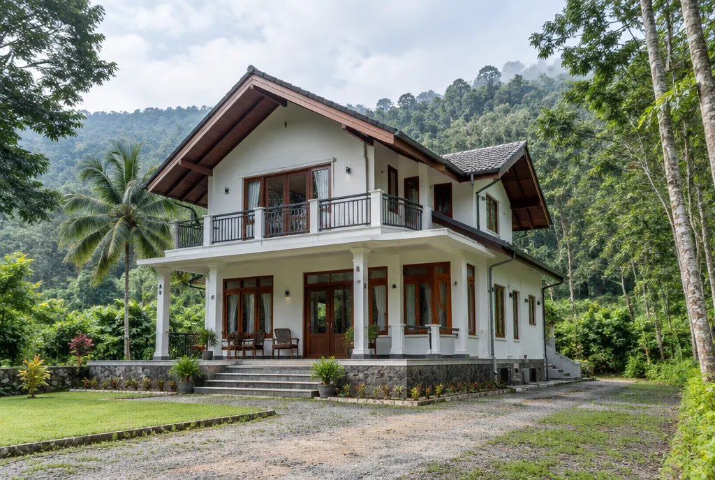 Gem Country Home Design for Pelmadulla exterior house design by Structa Engineering