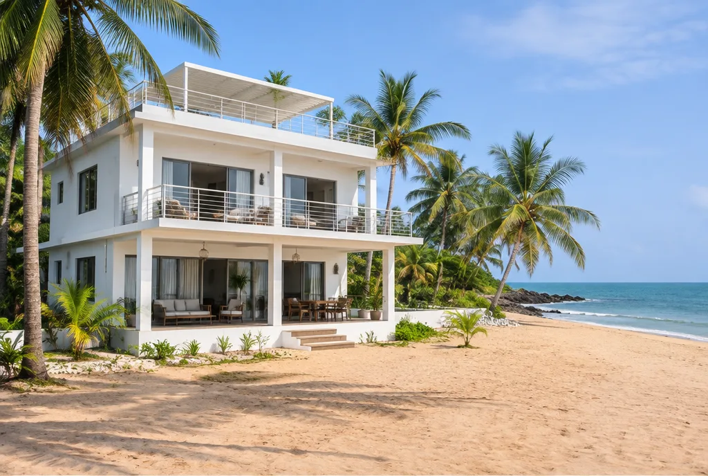 Beach House Design for Kalkudah exterior house design by Structa Engineering