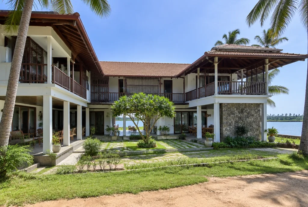 Lagoon Family Home Design for Valachchenai exterior house design by Structa Engineering