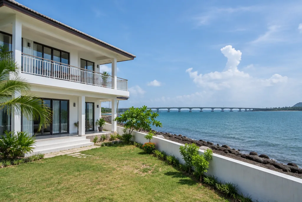 Bay Side Home Design for Kinniya exterior house design by Structa Engineering
