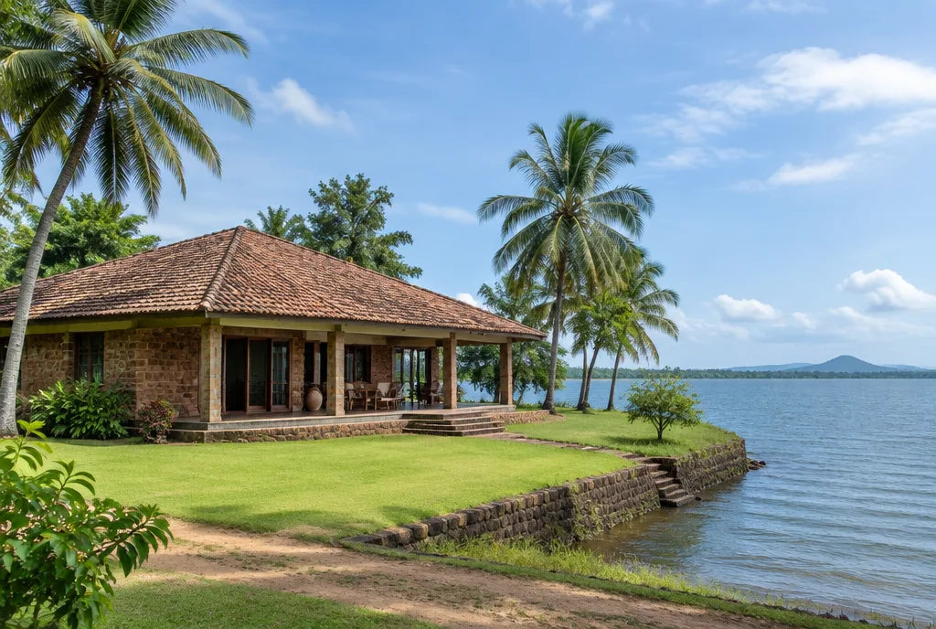 Lakeside house design concept for Polonnaruwa, Sri Lanka