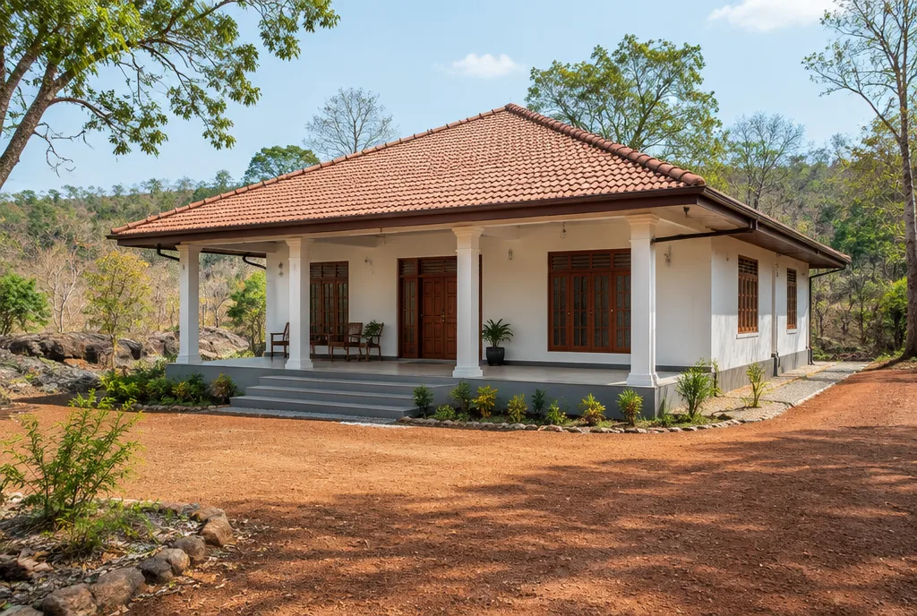 Forest Edge Family Home Design for Mankulam exterior house design by Structa Engineering