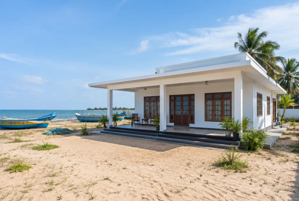Fishing Village Home Design for Pesalai exterior house design by Structa Engineering