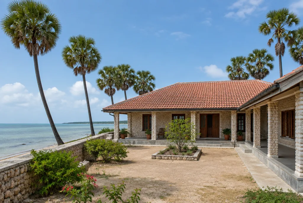 Island House Design for Kayts exterior house design by Structa Engineering