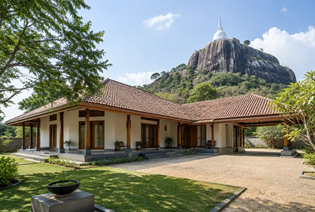 Heritage View Home Design for Mihintale exterior house design by Structa Engineering