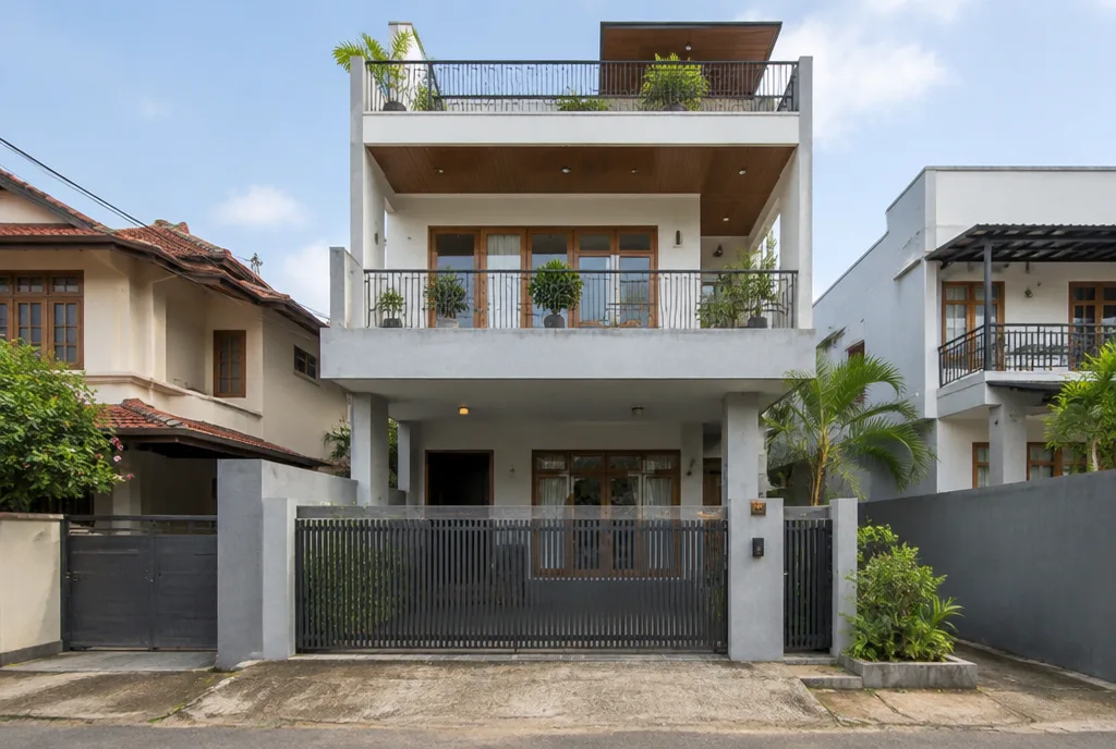 Urban Family Home Design for Kohuwala exterior house design by Structa Engineering