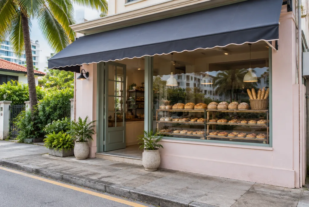 Bakery Shopfront Design for Colombo 04 exterior house design by Structa Engineering