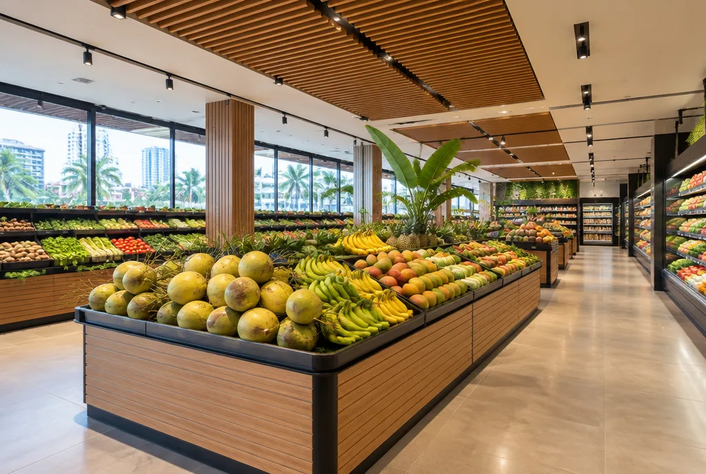 Supermarket Interior Design for Colombo 05 exterior house design by Structa Engineering