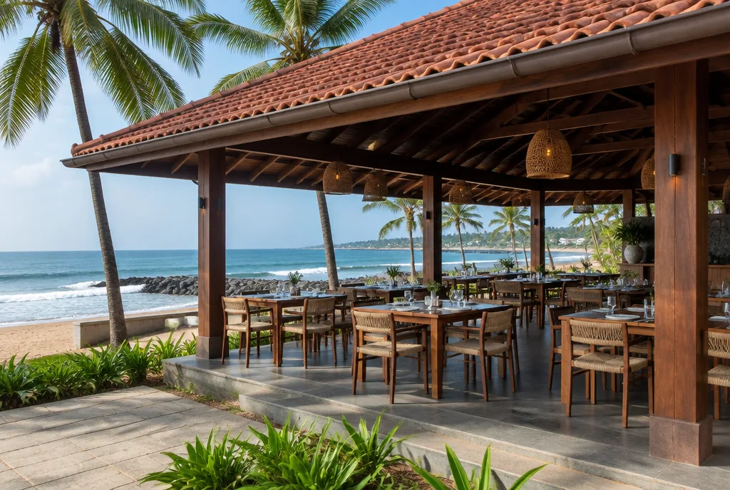 Seafood Restaurant Design for Dehiwala exterior house design by Structa Engineering