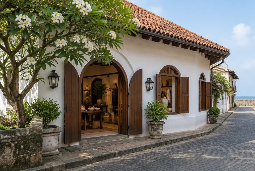 Fort Boutique Shop Design for Galle exterior house design by Structa Engineering
