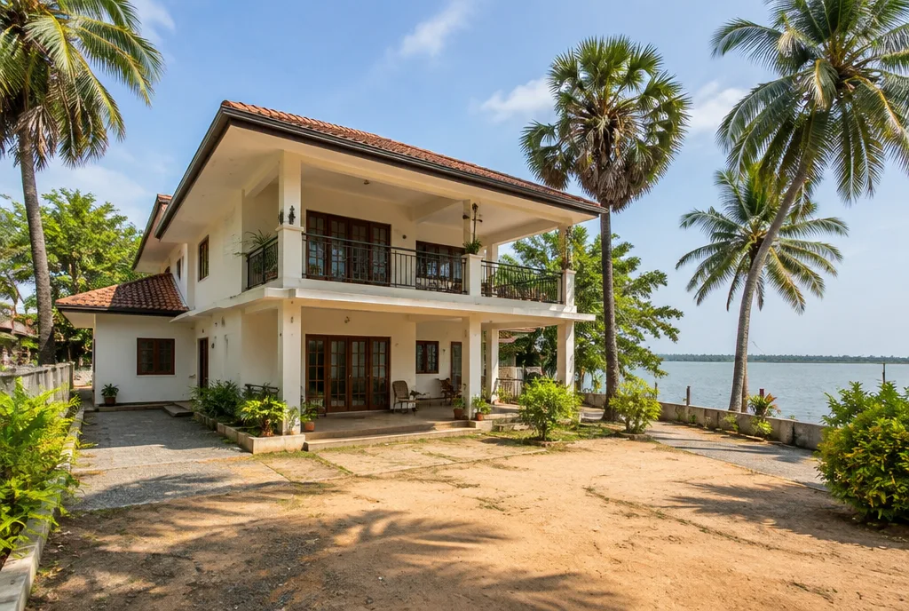 Lagoon House Design for Batticaloa exterior house design by Structa Engineering