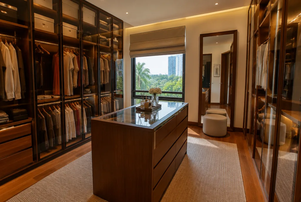 Walk In Wardrobe And Dressing Room Design for Colombo 07, Sri Lanka — illustrative interior design reference