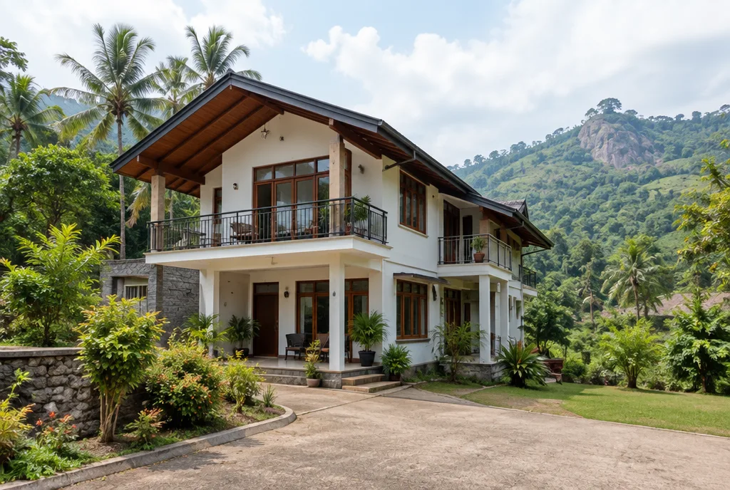 Rock country house design concept for Kegalle, Sri Lanka